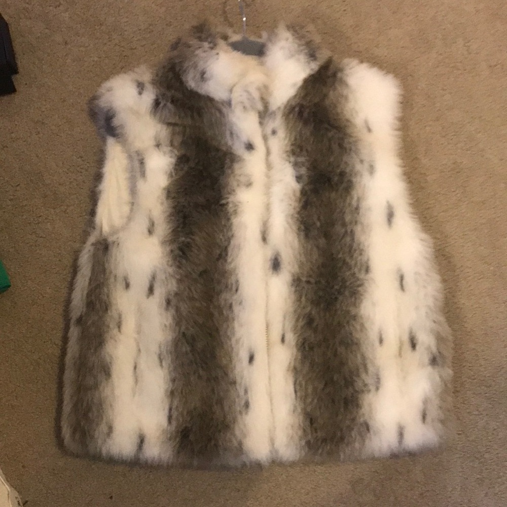 Faux fur vest